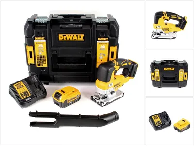 Produktbild von DeWalt DCS 334 M1 Akku Pendelhub Stichsäge 18V Brushless + 1x Akku 4,0Ah + Ladegerät + TSTAK