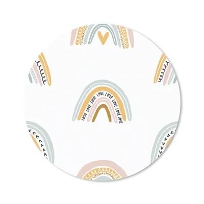 Produktbild von MuchoWow® Mauspad Mousepad Mädchen - Design - Regenbogen - Kind 20x20 cm - Mousepads - Maus Mat - Pad - Mausunterlage - Schreibtischmatte