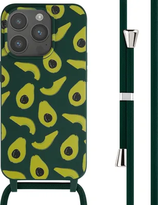 Zdjęcie produktu dla imoshion Silikonowe etui ze sznurkiem do Apple iPhone 15 Pro - Avocado Green