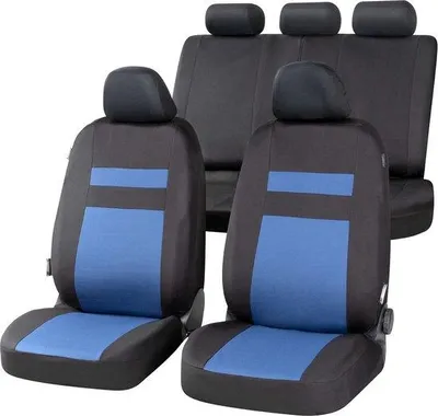 Obrázok produktu pre Fintry, 13310, poťah na autosedačku, kompletná sada, čierna/modrá, kompletná sada