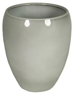 Produktbild von Floran Vase - grau - glanzend - Keramik - 25 x 28 cm