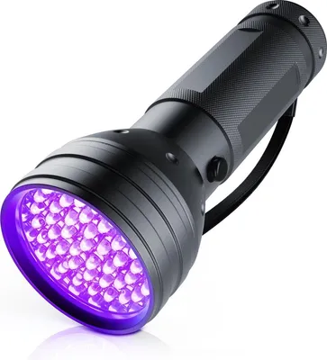 Produktbild von Go Go Gadget – UV-Taschenlampe – 51 ultraviolette LEDs – UV-395 nm Schwarzlicht – Schwarz