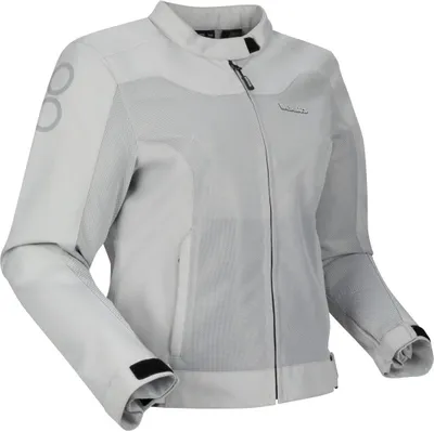 Productafbeelding van Bering Alias Mesh dames motorfiets textiljas, lichtgrijs, maat 44