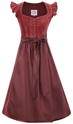 Produktbild von Dirndl Hochwinkel 75cm Länge kastanienrot 36