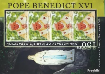 Produktbild von Briefmarken St. Vincent - Bequia 2008 Mi 600 Kleinbogen (kompl.Ausg.) postfrisch Papst Benedikt XVI.
