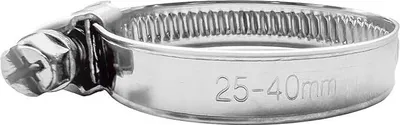 Obrázok produktu pre Hadicová svorka W2 25-40 mm, nerezová oceľ W2, hadicové svorky Hadicové svorky Potrubné svorky Sada svoriek 6x