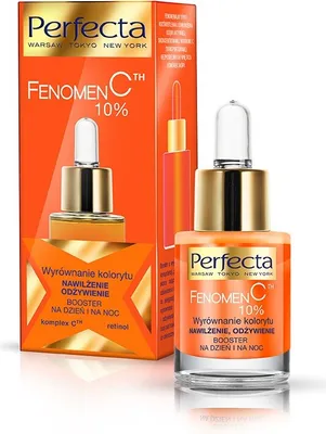 Obrázok produktu pre Perfecta Fenomen C 10% Booster Na Vyrovnanie Tónu Pleti, Hydratáciu, Výživu Na Deň A Noc 15Ml