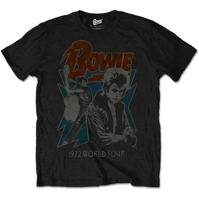 Produktbild von David Bowie 1972 World Tour Black XL T-Shirt