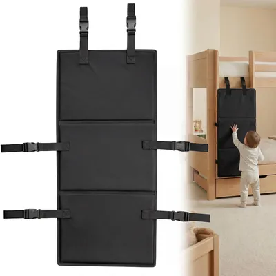 Immagine prodotto di Copertura per scaletta a letto a castello - Nera, protezione di sicurezza per bambini