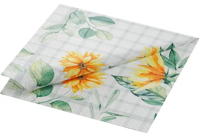 Immagine prodotto di Tovaglioli Duni Girasole 33x33cm 3 veli 250 pz