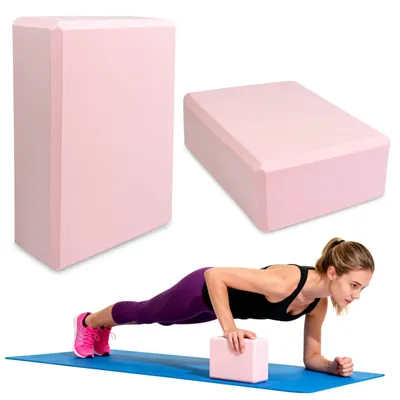 Imagen del producto de Bloque de yoga de espuma EVA, 23 x 15 x 7,6 cm, alta densidad, para yoga y pilates