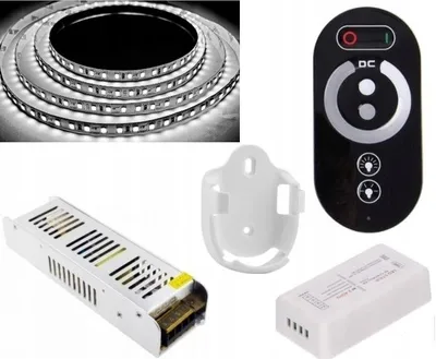 Image de Omako Ensemble Ruban LED 12m Blanc Froid 2835 avec Télécommande