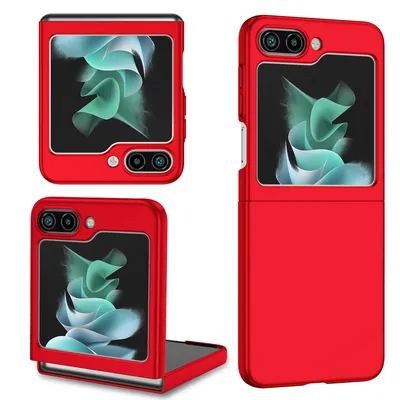 Obrázek produktu pro Pouzdro pro Samsung Galaxy Z Flip 5, tenké tvrdý PC odolné proti poškrábání pouzdro červené