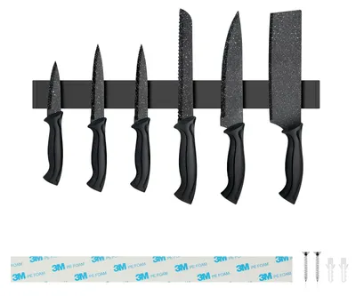 Magnetischer Messerhalter 40 cm, Edelstahl, selbstklebend