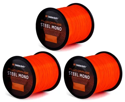 Produktbild von Karpfenschnur Steel Mono Fluo orange 600 m / 0,30 mm / 3 Stk