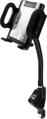 Produktbild von Avizar, KFZ-Halterung für den Zigarettenanzünder mit 2x USB-Anschlüssen, Schwarz