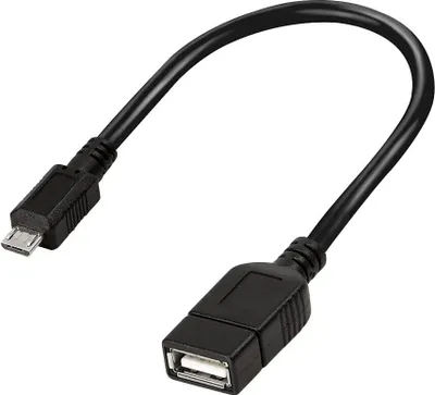 Produktbild von LogiLink USB Anschlusskabel Micro USB-Stecker - USB-Kupplung schwarz