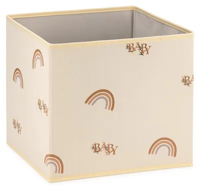 Produktbild von Faltbare Aufbewahrungsbox aus Stoff, 30 x 30 x 30 cm, für Spielzeug, Kleidung und Haushaltsgegenstände – robuste Aufbewahrungsbox ohne Griffe, platzsparend und faltbar, ideal