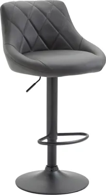 Produktbild von Barhocker HLO-CP30 Kunstleder schwarz  grau