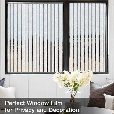 Productafbeelding van Famanu raamfolie, decoratief folie, privacyfolie, ondoorzichtig, 45 x 200 cm