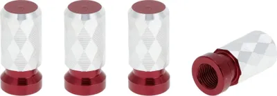 Produktbild von Reifenventilkappen 7x24mm für Auto LKW Motorrad Fahrrad Reifenventil Staubabdeckungen Aluminiumlegierung Rot Dekorativ