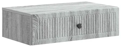 Productafbeelding van vidaXL Wandgemonteerde bijzettafel, grijze Sonoma-kleur, 59 x 34,5 x 17 cm