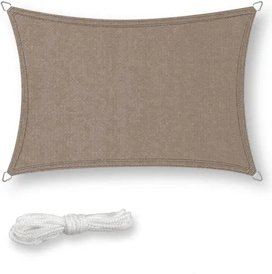 Produktbild von Sonnensegel Rechteck, HDPE, Farbe:taupe, Größe:2 x 3 m