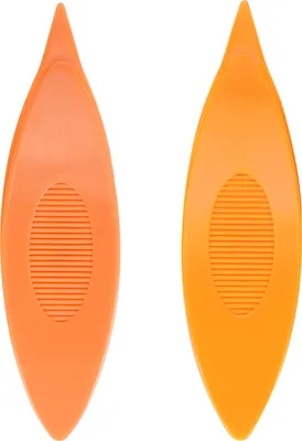 Image de Bateau à dentelles, set de 2, plastique, orange, pour travaux manuels, crochet, tricot, outils DIY