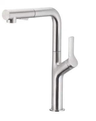 Obrázok produktu pre DUERO DESIGN drezová batéria s otočnou vyťahovacou sprchou a prepínaním, INOX (6623-220-22)