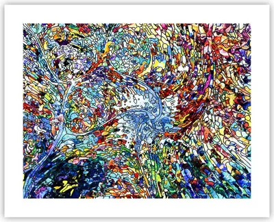Produktbild von Poster - Poster ohne Rahmen - Abstraktion modern - 50x40 cm - Wand Bild - Wanddeko - Wandbilder - Kunstposter - Wandposter - Bilder - Kunstdruck - Wanddekoration - Wandbild - P2XAA50x40-4045