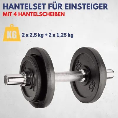 Produktbild von Best Sporting Hantelset Kurzhantel Hanteln 10 kg aus Gusseisen | Hantel verstellbar für Männer und Frauen | Für Dein Workout und Fitnesstraining Zuhause | Adjustable Dumbbell Set, Verschlussart:Stellringe