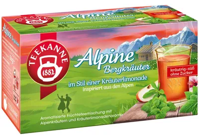 Immagine prodotto di TEEKANNE 7952 TEEKANNE Alpine Bergkräuter Tee 18 Portionen