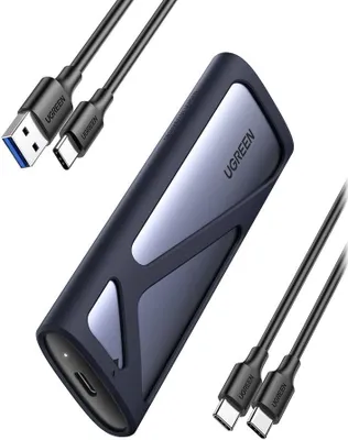 Immagine prodotto di Custodia per disco rigido UGREEN M.2 SATA/NVMe - Grigio
