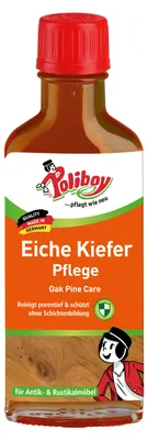 Produktbild von Poliboy Eiche Kiefer Pflege - reinigt, pflegt und schützt - Spezialpflege für groß- und offenporige Hölzer - 100ml