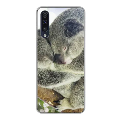 Produktbild von MuchoWow® Handyhülle Schutzhülle Hülle für Samsung Galaxy A30s Koalas - Knuddeln - Tiere - Jungen - Mädchen Silikon Softcase Handy Hülle - Karteninhaber