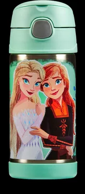 Imagen del producto de 4113414035 - Botella aislante FUNTAINER, diseño de Disney Frozen