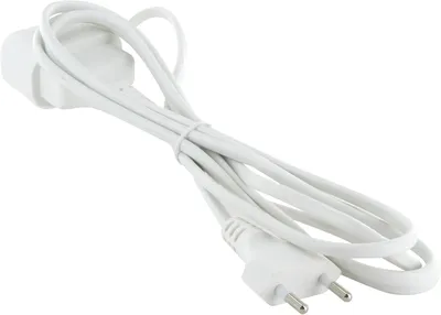 Image de Câble d'extension - 6 A - 2 mm - Blanc - Ho3vvh2-F - 2 x 0,75 mm²