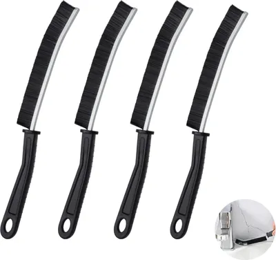 Produktbild von 4 Stück Spaltreinigungsbürste Set – Hartborsten Eckenreinigungsbürsten für WC, Bad, Küche, Fugen, Tiefenreinigung, Haushaltsreinigungswerkzeug