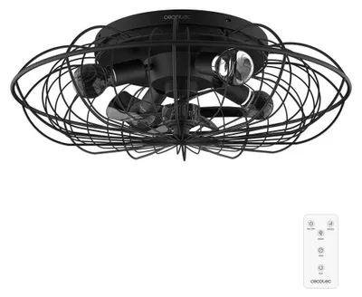 Obrázek produktu pro Cecotec 08639, Domácí vrtulový ventilátor, Černá, Strop, 10 m², 28 cm, Dálkový ovladač