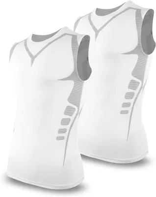 Produktbild von Kompressionsshirt für Herren, ärmellose Sport-Tanktop mit Rundhalsausschnitt