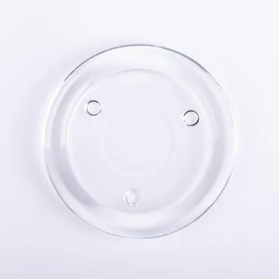 Produktbild von INNA-Glas Runder Kerzenuntersetzer VINCENTIA aus Glas, klar, Ø11 cm - Kerzen Glasuntersetzer