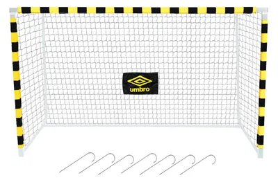 Obrázok produktu pre Umbro Futbalová bránka Umbro - 300 x 200 x 110 cm - veľká futbalová bránka - kovová - čierna/žltá