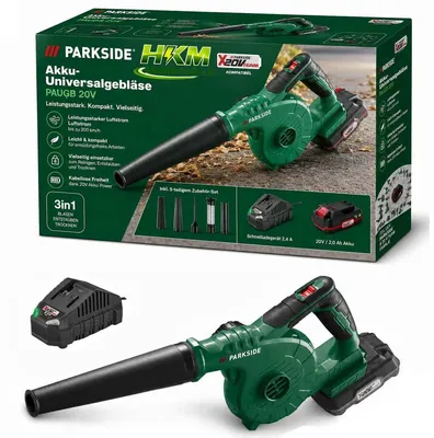 Produktbild von PARKSIDE 20 V Akku-Universalgebläser PAUGB, Laubbkäser mit Akku 2 Ah /Ladegerät