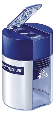 Produktbild von STAEDTLER Doppelspitzdose rund blau
