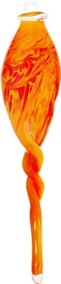 Produktbild von Gartenskulptur Hängezapfen 43cm rot orange