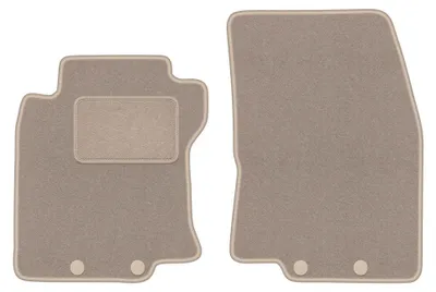 Immagine prodotto di Tappetini anteriori in moquette per Nissan X-Trail III T32 2013-2017 (SUV) – 2 pezzi, beige, su misura – Wielganizator LUX
