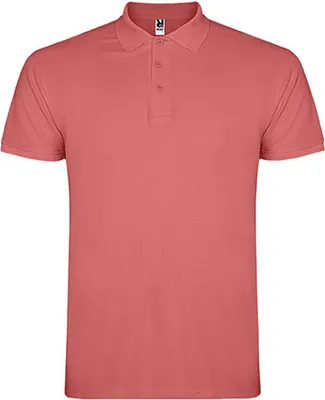 Image de Roly PO6638 | Polo Star homme, piqué - Couleur : Chrysanthemum Red 262 - Taille : L