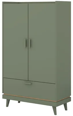 Obrázok produktu pre Skriňa so zásuvkou CANDIS 38 zelená / dub olejovaný