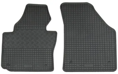 Gummifußmatten Set 2-teilig für VW Caddy 2K (2004-), schwarz