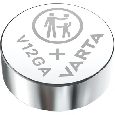 Produktbild von Varta v12ga, Alkali, 1.5 V, 80 mAh, 11.6 mm, 11.6 mm, 4.2 mm